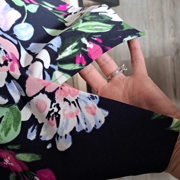 Vince camuto sleeveless floral print dress size 6 - Picture 3 of 4